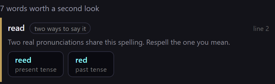 Make it sing the right word