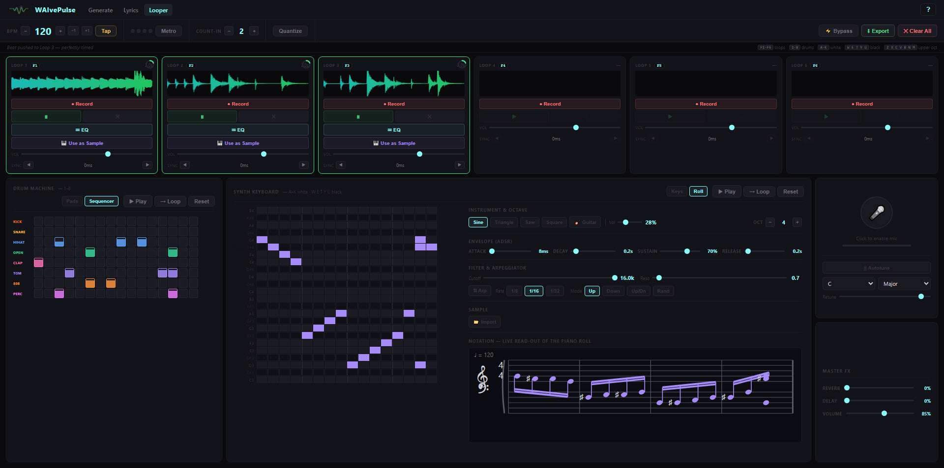 Looper screenshot